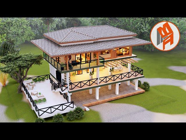 A Dreamy Elevated "Bukid" House - 3 Storey House