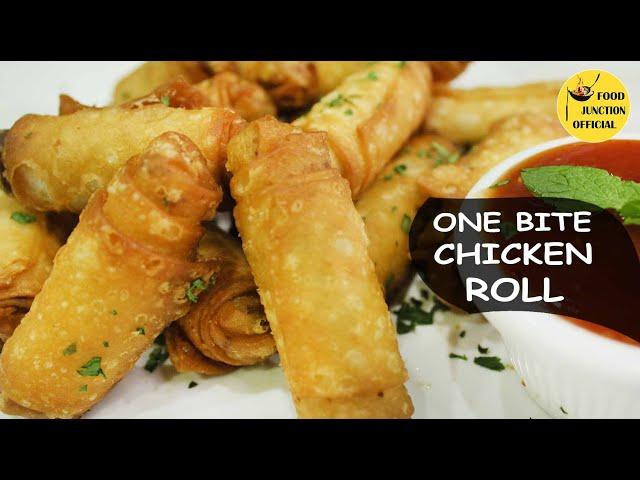 Chicken Malai Roll | One Bite Roll | Ramzan Special | Food Junction Official