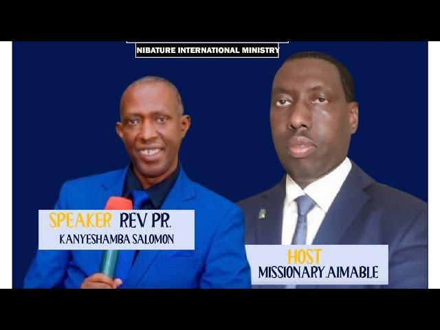 Rev pastor  KANYESHAMBA  SALOMON  MWIJAMBO RY'IMANA  RYA LE 17 JUN
