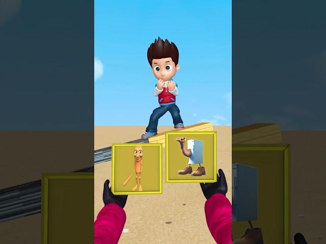 Team Pawpatrol starts the seesaw game - Help Ryder win #pawpatrol #shorts #funny #tungtungtungsahur