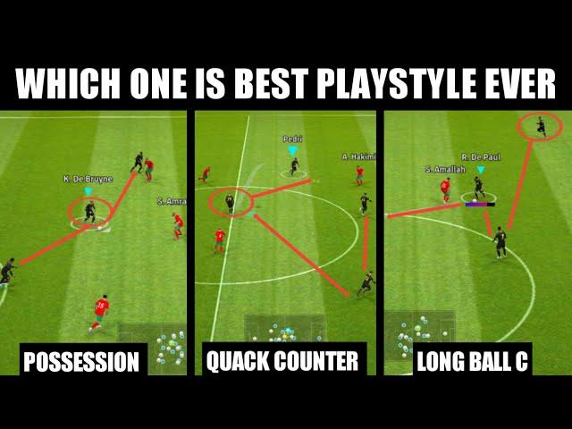 Which is better quick counter | Possession or long ball counter | efootball2023 mobile 