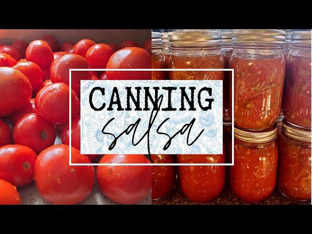 HOW TO CAN SALSA // no pressure canner // quick and easy // hot water bath canning