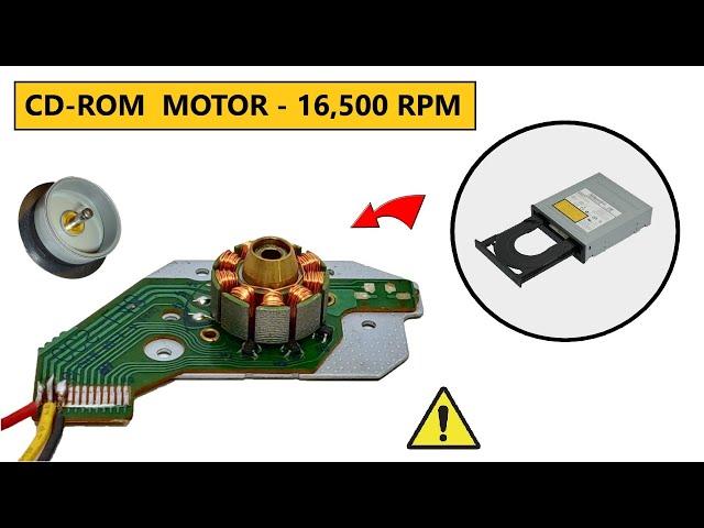 16,500 RPM - Reuse 12V Super High Speed DC Motor from DEAD CD-ROM | Brushless BLDC Motors