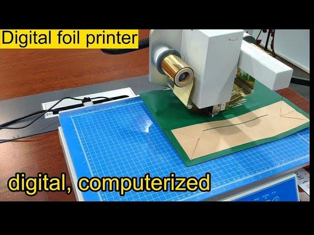 Amydor 8025 digital gold foil printer machine for foil printing on diary, book, paper bag AMD8025