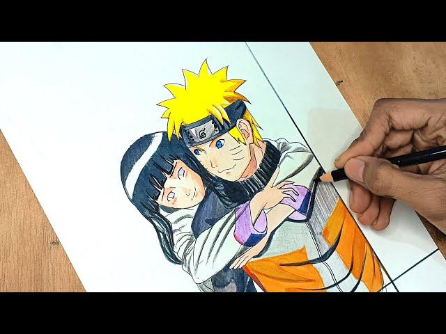 Drawing Naruto and Hinata || aadyant