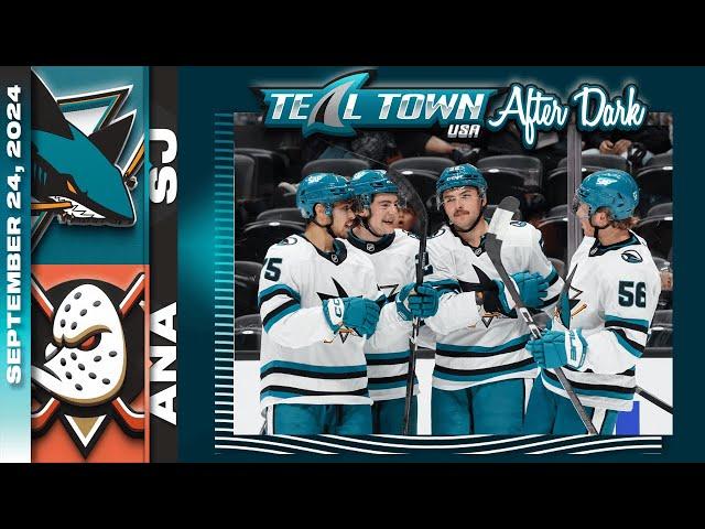 San Jose Sharks @ Anaheim Ducks - 9/26/2024 - Teal Town USA After Dark (Postgame)