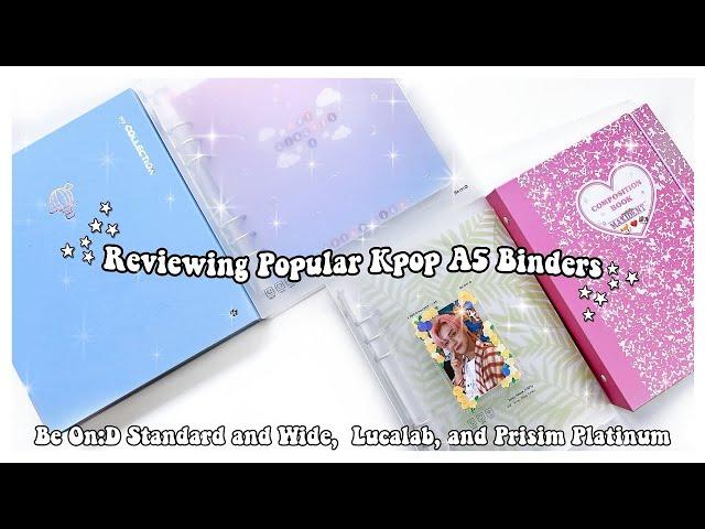 Reviewing Popular Kpop Mini Binders  Be On:D, Prism Platinum, Lucalab