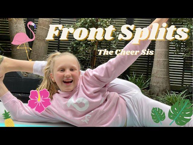 How To Do The Front Splits - THE CHEER SIS ️