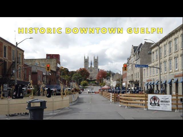 Walking Tour Of Downtown Guelph - Visiting My GF In The Historic Satellite City West Of Toronto - 4K