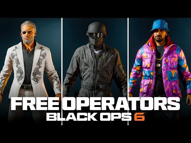 ALL 15 FREE OPERATOR SKINS TO CLAIM in BO6 PRE SEASON! (Free Operators, Promos, &...) - Black Ops 6