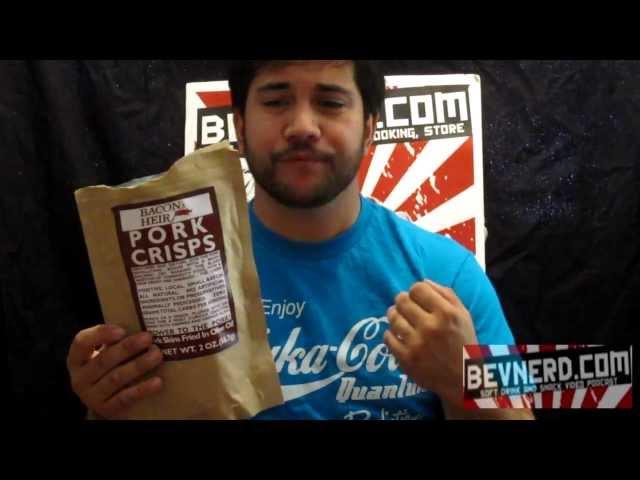 Bacon's Heir Pork Crisps - Black Pepper Review & Giveaway! BevNerd #140