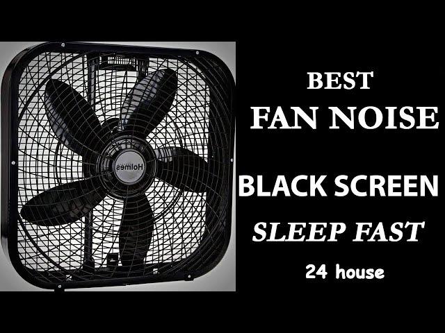 Deep Sleep Aid | Holmes Box Fan Sound with Calming White Noise and Black Screen