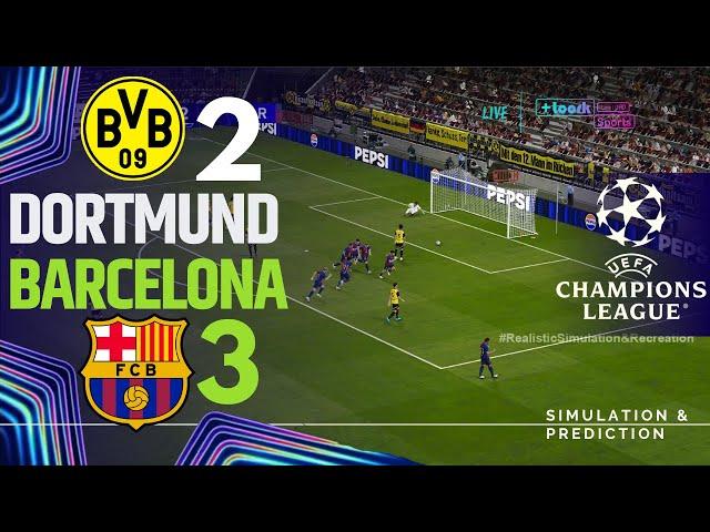 DORTMUND 2-3 BARCELONA • Highlights • Champions League 24/25 | Simulation/Recreation