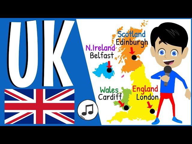 UK | United Kingdom | United Kingdom Song | A Geography Song About the UK and its Capitals