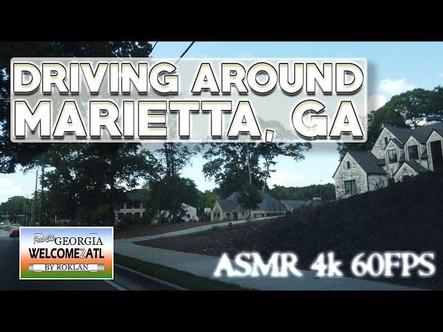 Marietta Georgia Driving tour | ASMR | 4k 60FPS | Moving to Atlanta