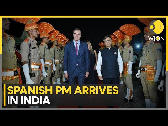 Spanish PM Pedro Sanchez Arrives In India, To Join PM Modi In A Roadshow | Latest News | WION