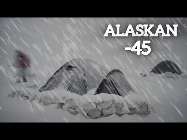 EXTREME -40° Solo Winter Camping 4 Days | Snowstorm & Hot Tent Camping In A Snowstorm !