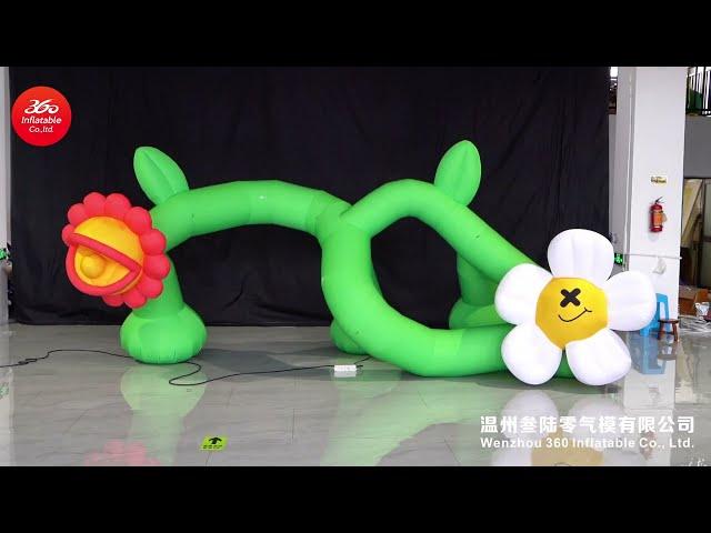 Inflatable flower branches