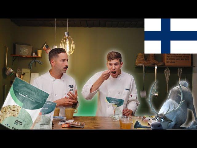 Americans taste delicious Finnish Military Food