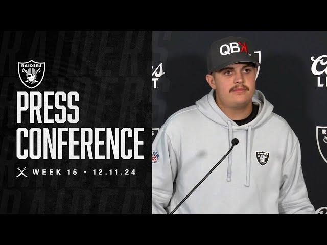 Aidan O'Connell and Desmond Ridder Presser - 12.11.24 | Raiders | NFL