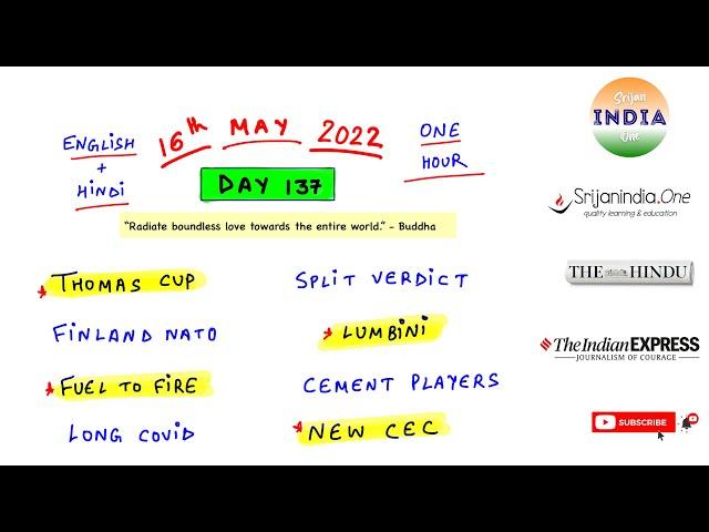 16th May 2022 | One Hour | Srijan India One