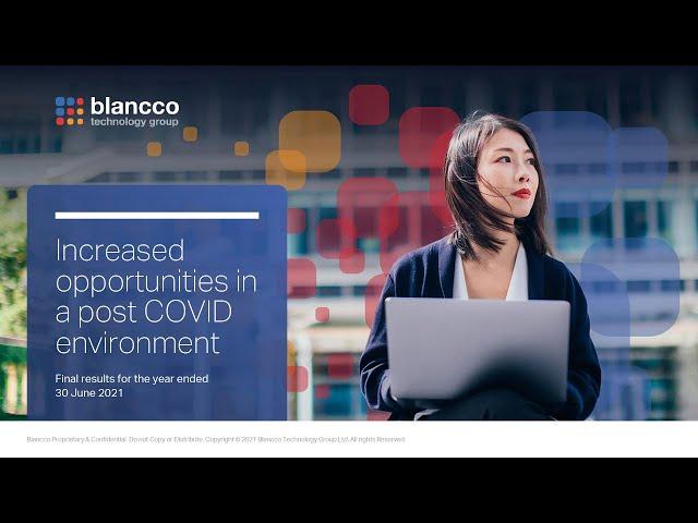 Blancco Technology Group - Final Results 30 June 2021: Investor Presentation