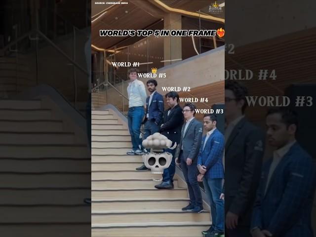 World's Top 5 Players in One Frame at Norway Chess ️#chess #gukesh #magnuscarlsen #shorts