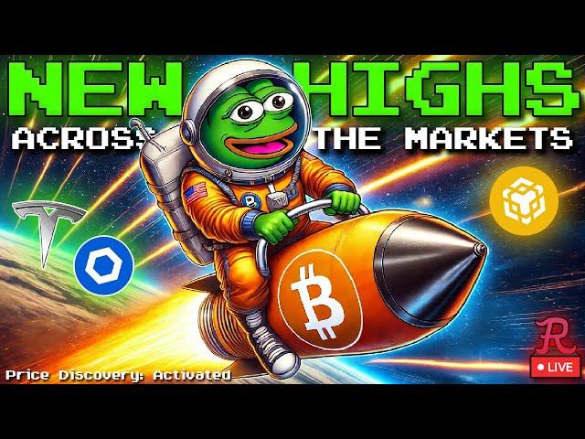 BITCOIN LIVE : BTC ALL TIME HIGHS AGAIN?!!! PRICE DISCOVERY?