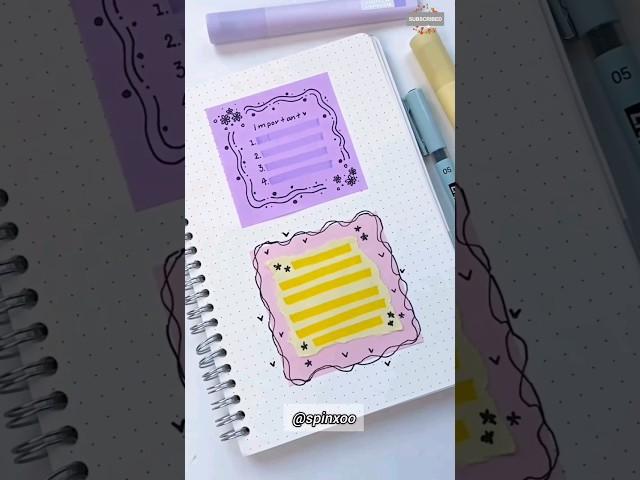 Aesthetic paper notes idea  #shorts  #aesthetic #notes #schoolsupplies