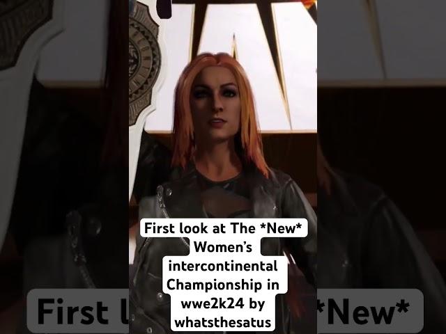 First look at The *New* Women’s Intercontinental Championship in wwe2k24