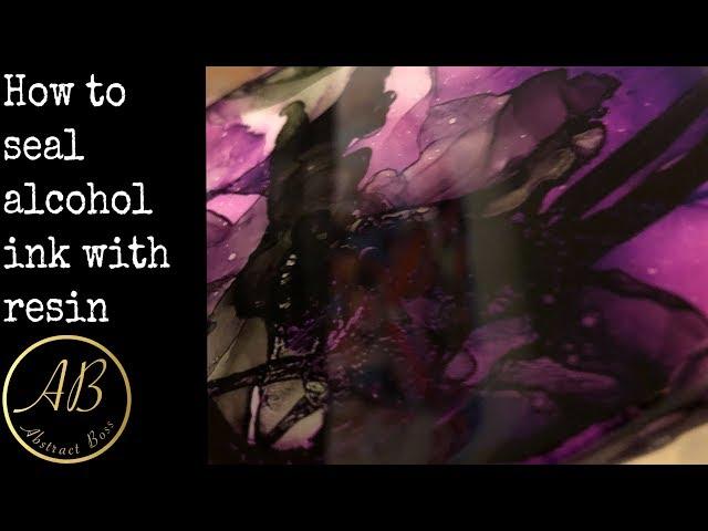 How to seal alcohol ink with resin