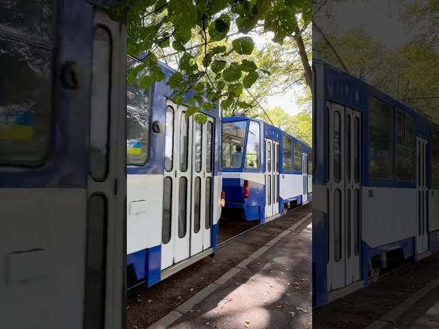 Original Tatra T6B5 tram in Riga 