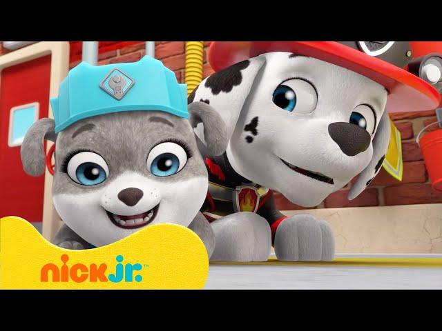 The Crew and Marshall Build a Fire Station! | Rubble & Crew | Nick Jr. UK