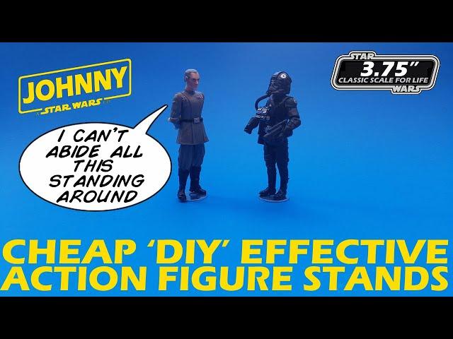 Cheap DIY Star Wars 3 75 Action Figure Display Stands