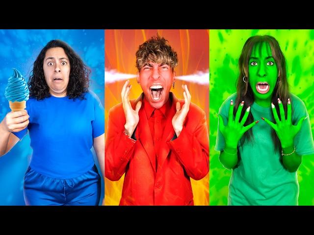 We Survived Every COLOR! (Creepy Christmas)