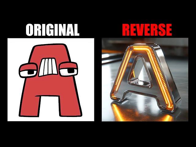 Reverse Alphabet Lore But From The Future (A-Z...) - Alphabet Lore Meme Animation - TD Rainbow