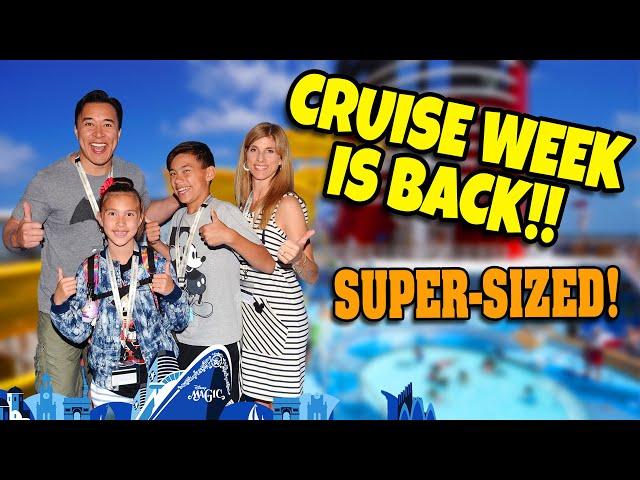 CRUISE WEEK IS BACK!!!  Mediterranean Disney Cruise Movie - SUPER MEGA VLOG!