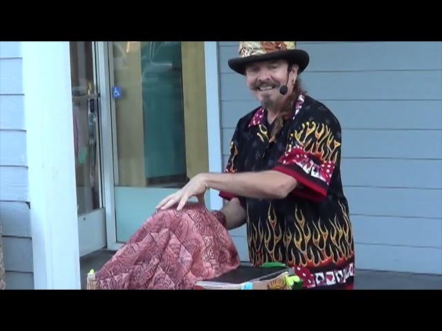 Fog Town Toys  Michael Stroud Magic makes a goldfish bowl disappear!