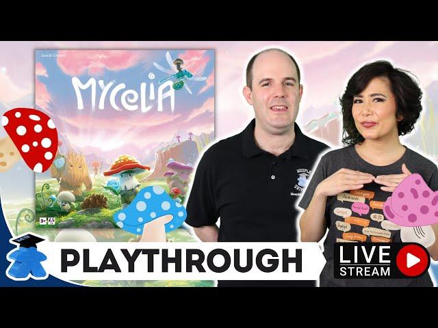 Mycelia  - Live Playthrough Board Game and Giveaway.