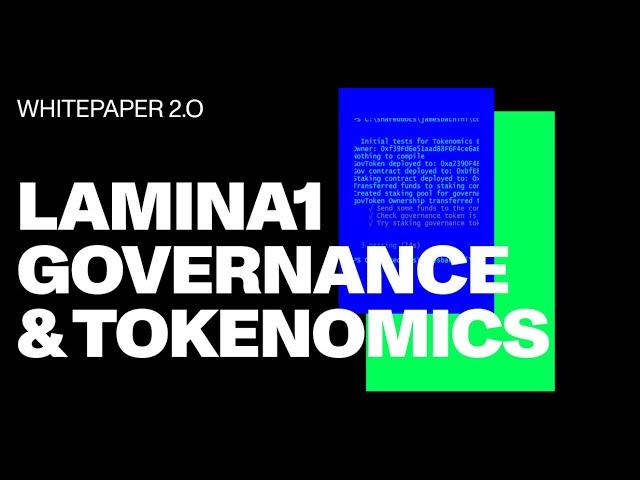 LAMINA1 – Governance & Tokenomics Whitepaper Updates AMA