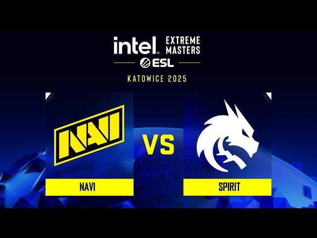 NAVI проти Spirit | Карта 1 | IEM Katowice 2025