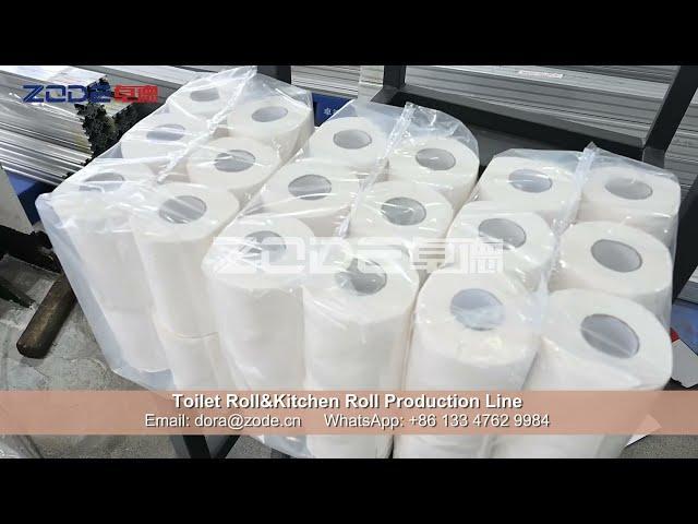 Full Automatic Toilet Roll&Kitchen Roll Production Line with Packing Solution Tissue Paper Making