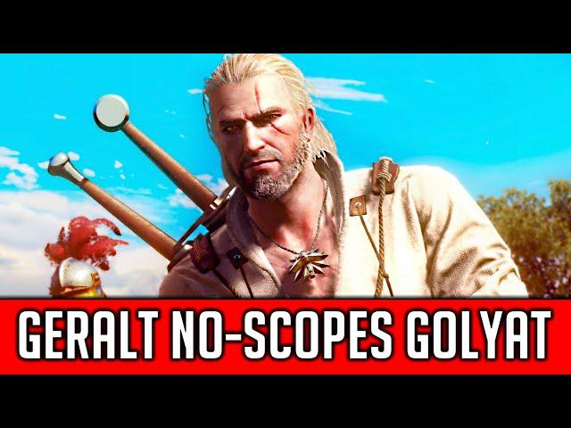 Witcher 3: How to One-Shot Golyat (Without Aiming Your Crossbow). And Get Your Achievement Easily.