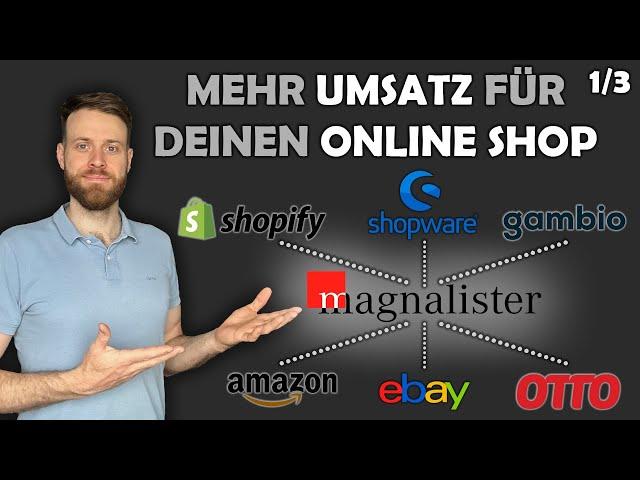 Umsatzwachtstum durch magnalister Schnittstelle zu eBay Amazon & Co. für deinen Shopware Shop