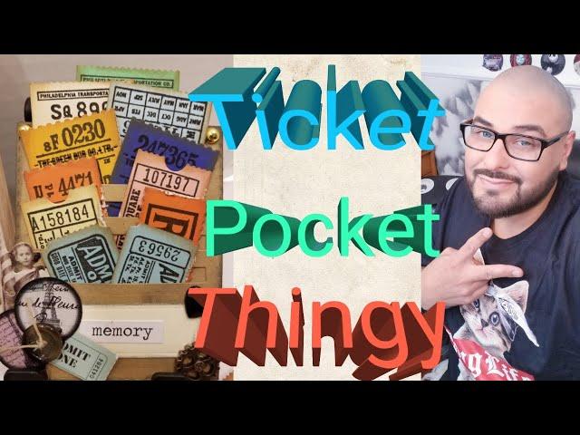 DIY - How to make  - Ticket Pocket Thingy - Tim Holtz - Paper to Masterpiece