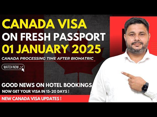 Canada Tourist Visa on Fresh Passport | Canada Vias Recent Updates January 2025