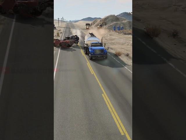 Highway Car Crashes #333 | BeamNG.drive  Gameweon
