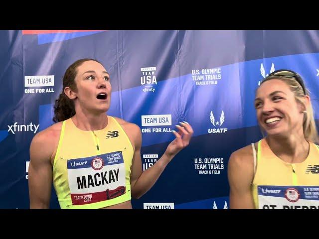 Elle St. Pierre & Emily Mackay Advance In Olympic Trials 1500m