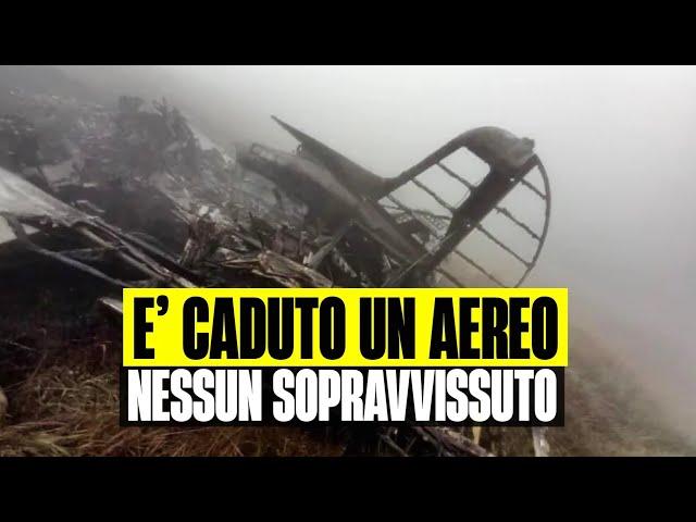 È CADUTO UN AEREO IN ITALIA: NESSUN SOPRAVVISSUTO. TROVATI I ROTTAMI