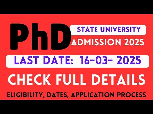 GU PhD Admission 2025